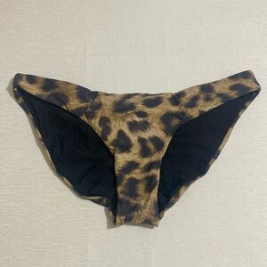 PILYQ Women's Jungle Basic Ruched Full Bikini Bottom JUN-211F Size L